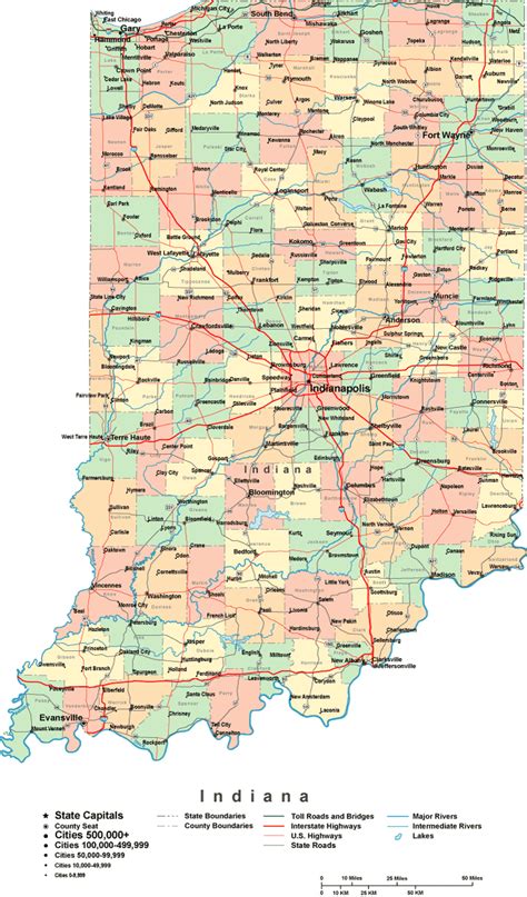Online Map Of Indiana