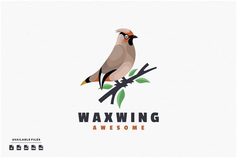 Waxwing Bird Character Mascot Logo Graphic By Artbernadif · Creative