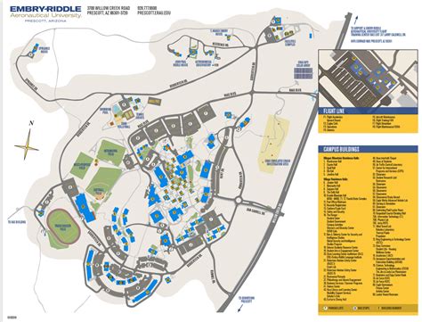 Embry Riddle Prescott Campus Map Map Vector