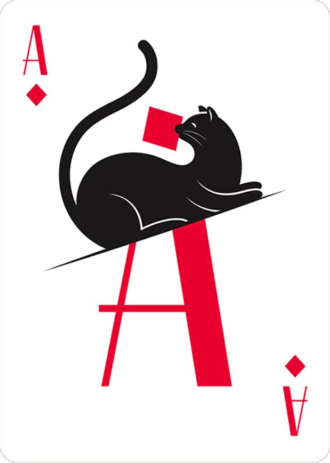 cat playing cards playful illustrations by lettering artist jessica hische cat cards playing