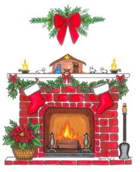 Christmas Fireplace Clip Art Clip Art Library
