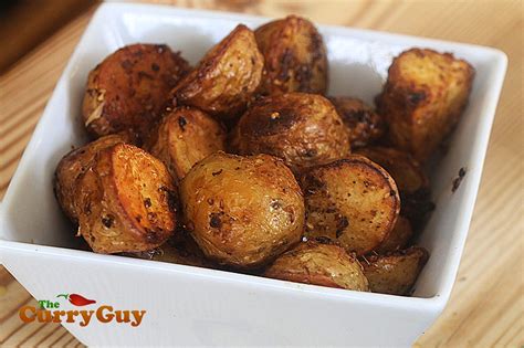 spiced roast new potatoes the curry guy