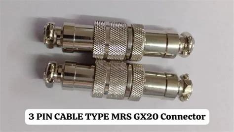 3 Pin Cable Type Mrs Gx20 Connector At Rs 18piece Pin Connector In