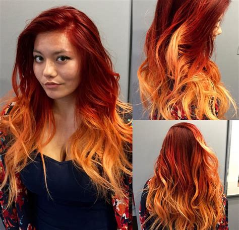 Pin By Bekka On Girly Crap Fire Hair Flame Hair Ombre Hair