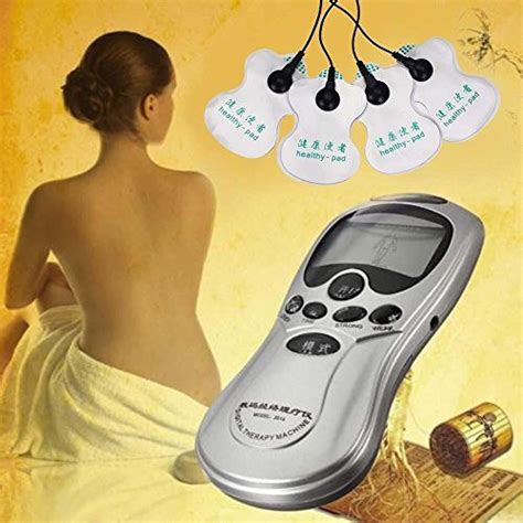 Full Body Meridian Massager Pulse Slim Muscle Relax Massage Electric 4 Pads B Visit The