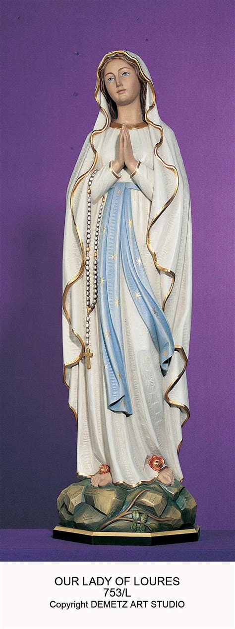 Mary Statue Our Lady Of Lourdes 753l Mckay Church Goods