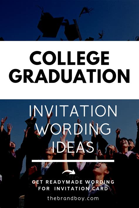 Graduation Party Invitation Wording Graduation Invitations College