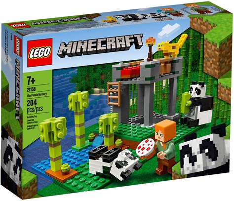 Lego Minecraft 21158 Pas Cher La Garderie Des Pandas Minecraft Lego