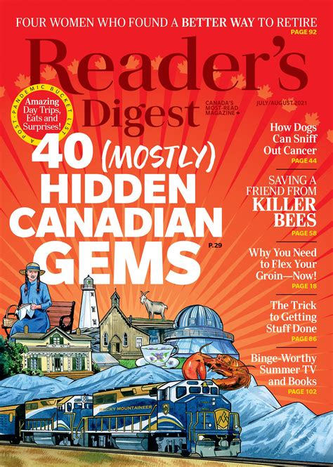 Inside The Julyaugust 2021 Issue Of Readers Digest Canada Readers