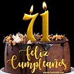 Felices 71 Años - Hermosa imagen de pastel de feliz cumpleaños ...