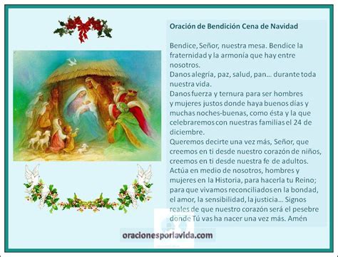 Orden Tercera Dominicana De Ocaña OraciÓn Para Bendecir La Mesa De Navidad