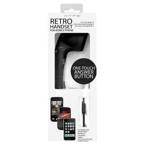 Hype Retro Handset For Select Mobile Phones Tablets And Laptops