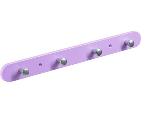 Cârlige de mobilier pentru a cumpăra în chișinău! Cuier de perete cu 4 carlige Hettich Colours&Kids 380x40x30 mm, plastic roz pret mic la HORNBACH