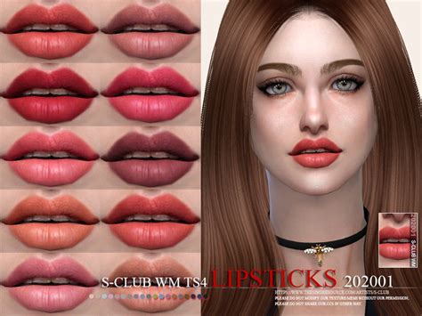 The Sims Resource S Club Wm Ts4 Lipstick 202001