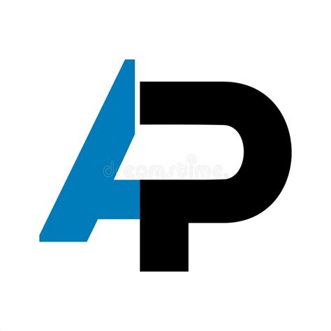 Ap A P Alphabet Letter Logo Icon Company Stock Vector Illustration Of