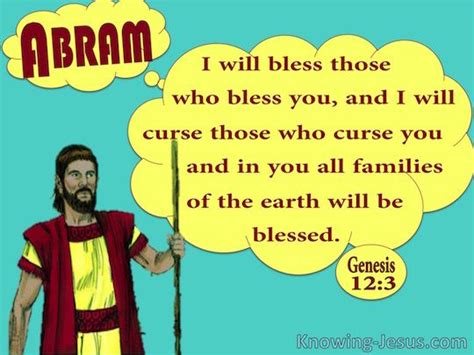 And I Will Bless Those Who Bless You And The One Who Curses You I