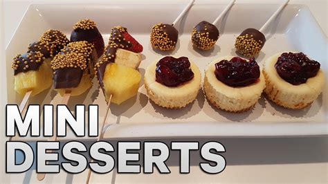 Our miniature desserts are delectable, bite size works of art that can be enjoyed for your celebrations big and small. Easy Mini Desserts - Triple Treats - YouTube