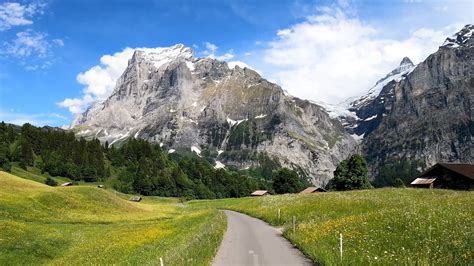 Grindelwald Switzerland Trottibike Ride Downhill To Grindelwald 4k