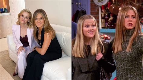 Jennifer Aniston And Reese Witherspoon Recreate Their Iconic Scene In Friends Harper S Bazaar