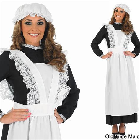 ladies maid fancy dress costume womens sexy french long victorian outfit ebay