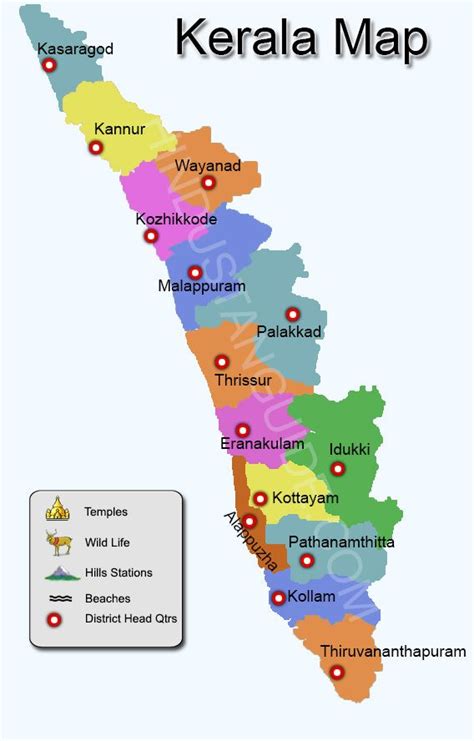 Locator map of the state of kerala, india with district boundaries. kerala state map - Yahoo India Image Search results | Kerala travel, Kerala, Map