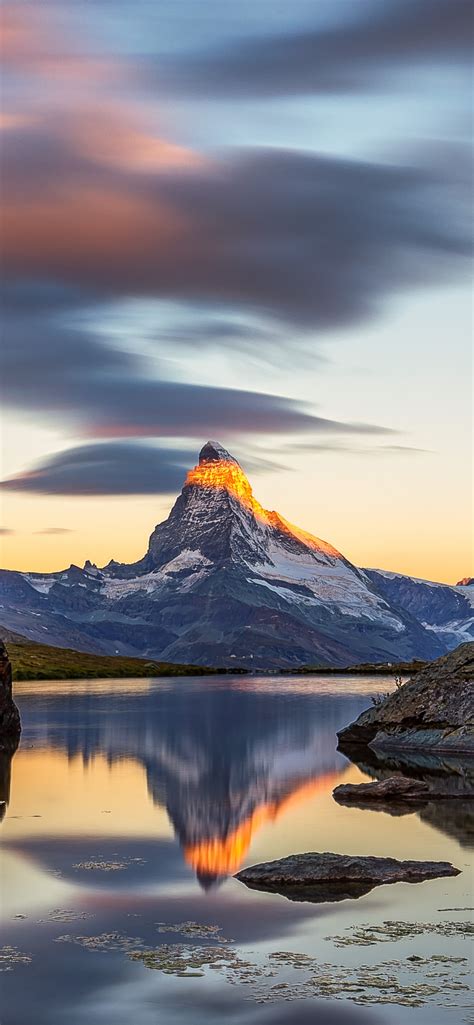 Matterhorn Wallpaper 4k Lake Switzerland Stellisee