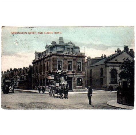 Newington Green And Albion Road Sn London Postcard By Charles Martin