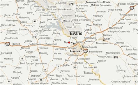 Evans Georgia Location Guide