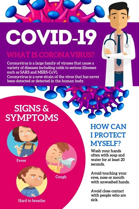 covid  poster template postermywall