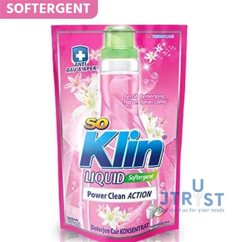 Soklin Liquid Detergent Jumbo 45ml Kemasan Sachet 1 Renceng 12 Sachet