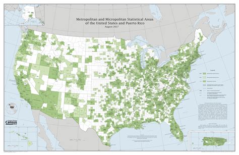 United States Metropolitan Areas 2017 • Map •