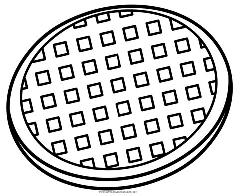 Waffle Coloring Page Ultra Coloring Pages