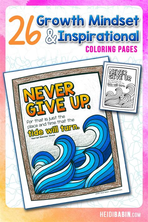 Coloring These Growth Mindset And Inspirational Quotes Coloring Pages
