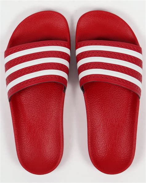Adidas Adilette Slides Women S Red 960f25