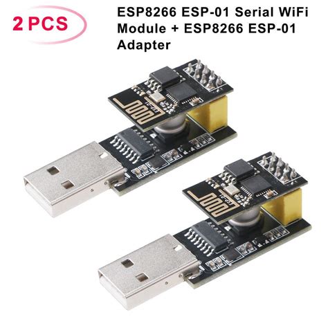 Makerfocus 2pcs Esp8266 Esp 01 Serial Wireless Transceiver Wifi Module