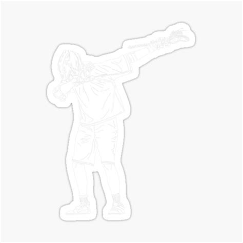 Lacrosse Stick Boy Dabbing Youth Dab Dance Sticker For Sale By
