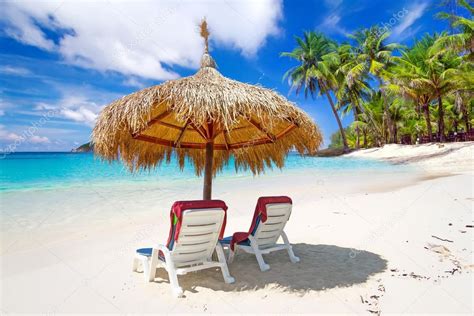 Tropical Beach Scenery From Sun Holidays — Stock Photo