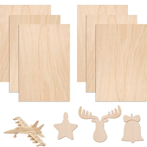 Buy Vanblue 6 Pack 116x8x12 Inch Basswood Sheets For Cricut Wood