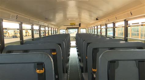 School Bus Inside High School