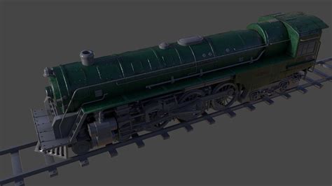 Berkshire Steam Locomotive 3d Model Cgtrader