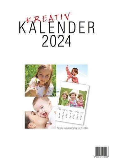Hochwertige Fotokalender Bastelkalender 2024 Din A5 Für Fotos Bis 10x15