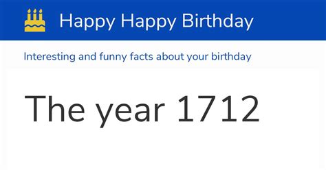 The Year 1712 Calendar History And Birthdays