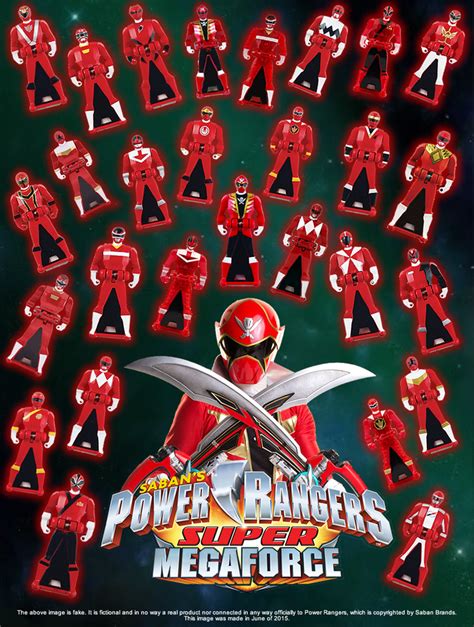 Super Megaforce Ranger Key Poster Red By Lavenderranger On Deviantart