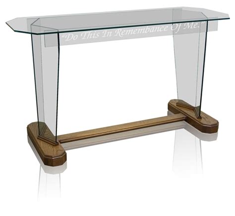 Elegant Glass Furniturenc4 Communion Tablecommunion Table 40 Clear Glass
