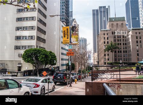 Los Angeles Downtown Street View California Usa March 18 2019