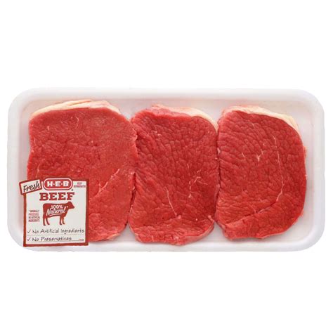 H E B Beef Eye Of Round Steak Usda Select Shop Beef At H E B