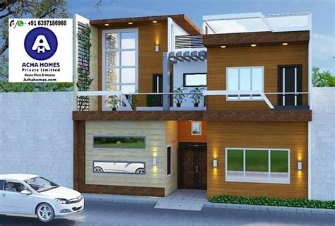 2 Bhk Modern Home Design India 800 Sq Ft Modern Homes