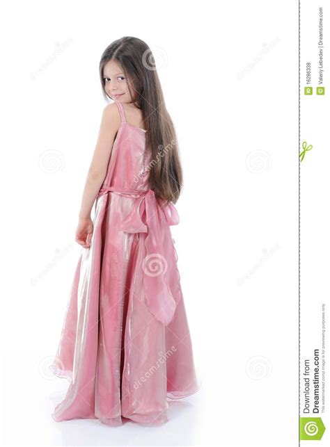 Little Girl In Evening Dress Stock Photo Image Of Finfer