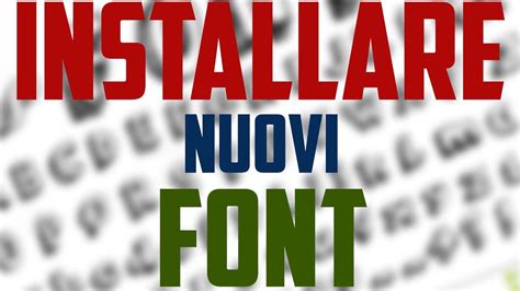 COME INSTALLARE NUOVI FONT SU PC TUTORIAL 3 YouTube