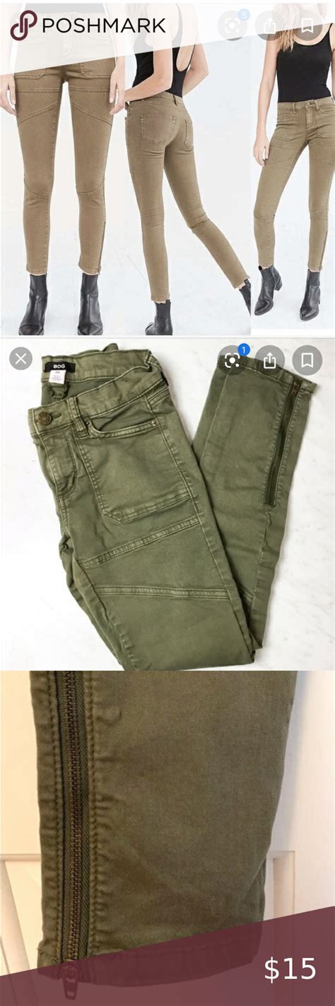 bdg army green jeans in 2020 army green jeans green jeans womens jeans skinny